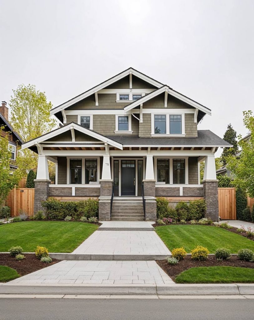 Sellers Market Exquisite Modern Craftsman Home with Stone Pillars and Gables.jpg